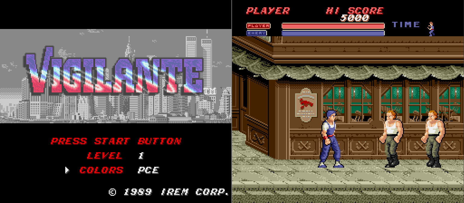 vigilante IREM conversión port sega megadrive