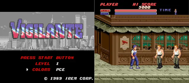 vigilante IREM conversión port sega megadrive