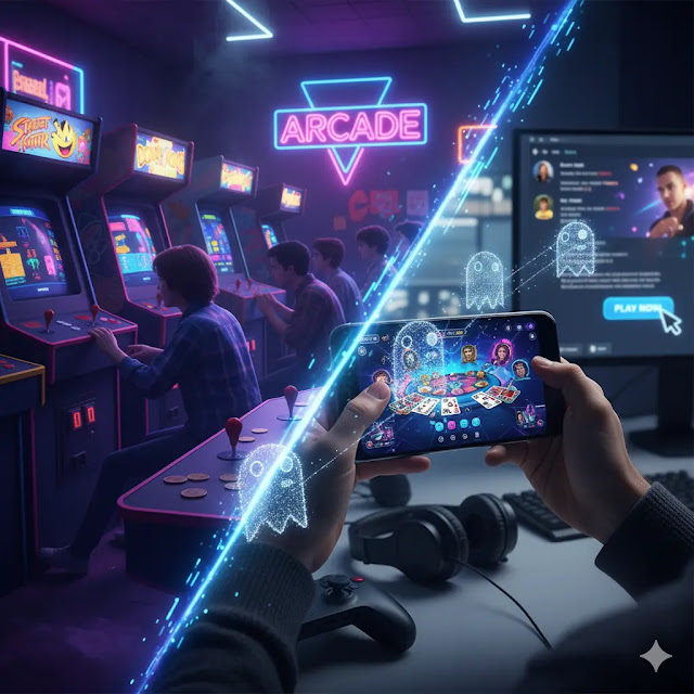 evolución del arcade al online