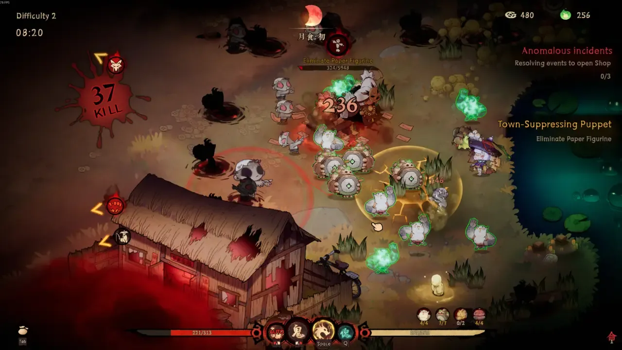 gameplay de Reap and Rush, el roguelike de acción con gestión de inventario inspirado en la mitología china desarrollado por Beijing Pacifier Technology