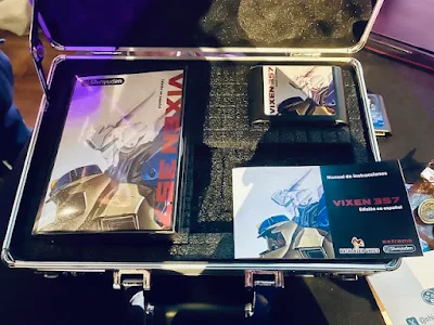 presentacion maqueta vixen 357 de shinyuden para la megadrive en evento fnac