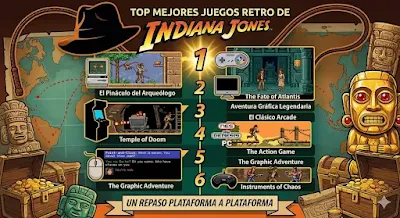 Los mejores juegos de Indiana Jones: De los Arcade a los 16 bits