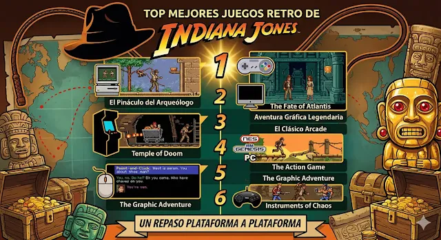 top juegos retro clasicos indiana jones para consola y pc ordenadores