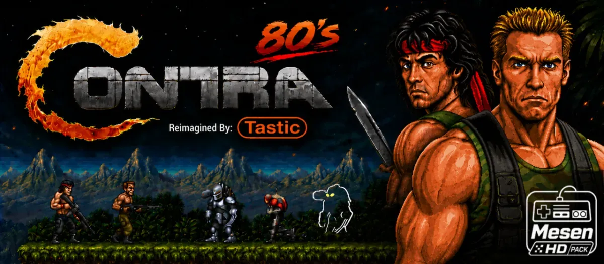 Contra 80s Mesen HD Pack NES