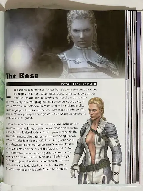 the boss metal gear solid 3 ilustración libro guerreras y princesas: heroínas de los videojuegos