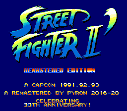 Street Fighter II remastered sega megadrive