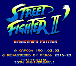 Street Fighter II remastered sega megadrive