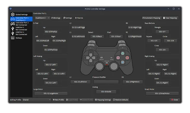 Mapeo Automático de Controles pcsx 2.0