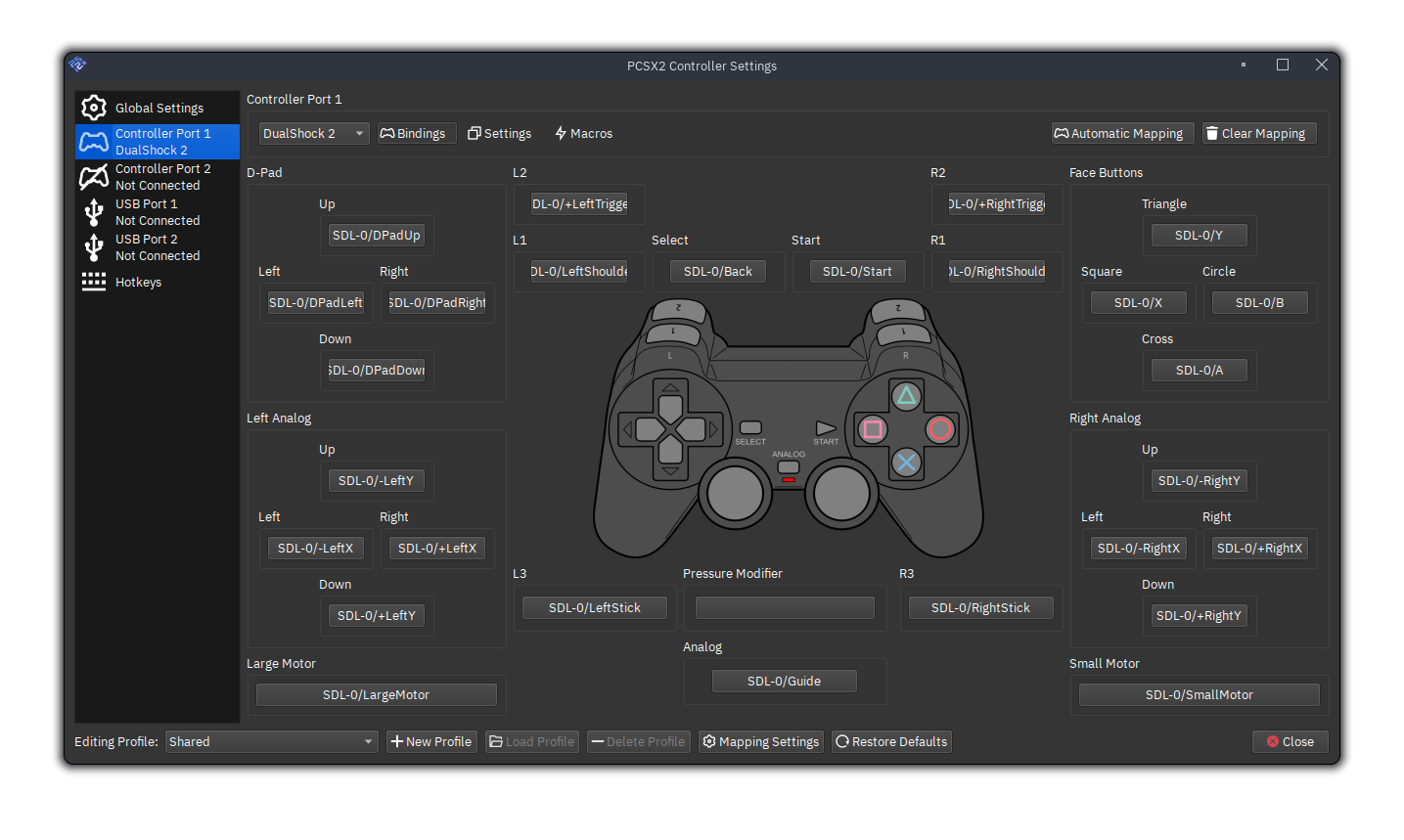 Mapeo Automático de Controles pcsx 2.0