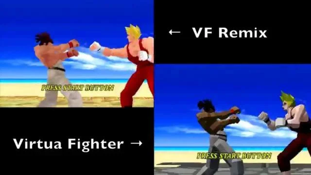 virtua fighter remix sega saturn comparativa