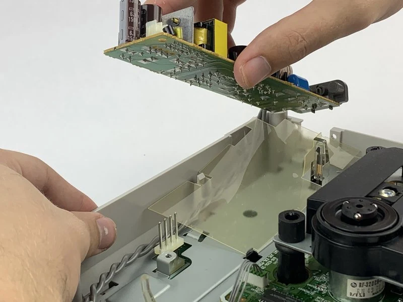 tutorial de reemplazo de una fuente de alimentación de sega saturn antigua a una nueva