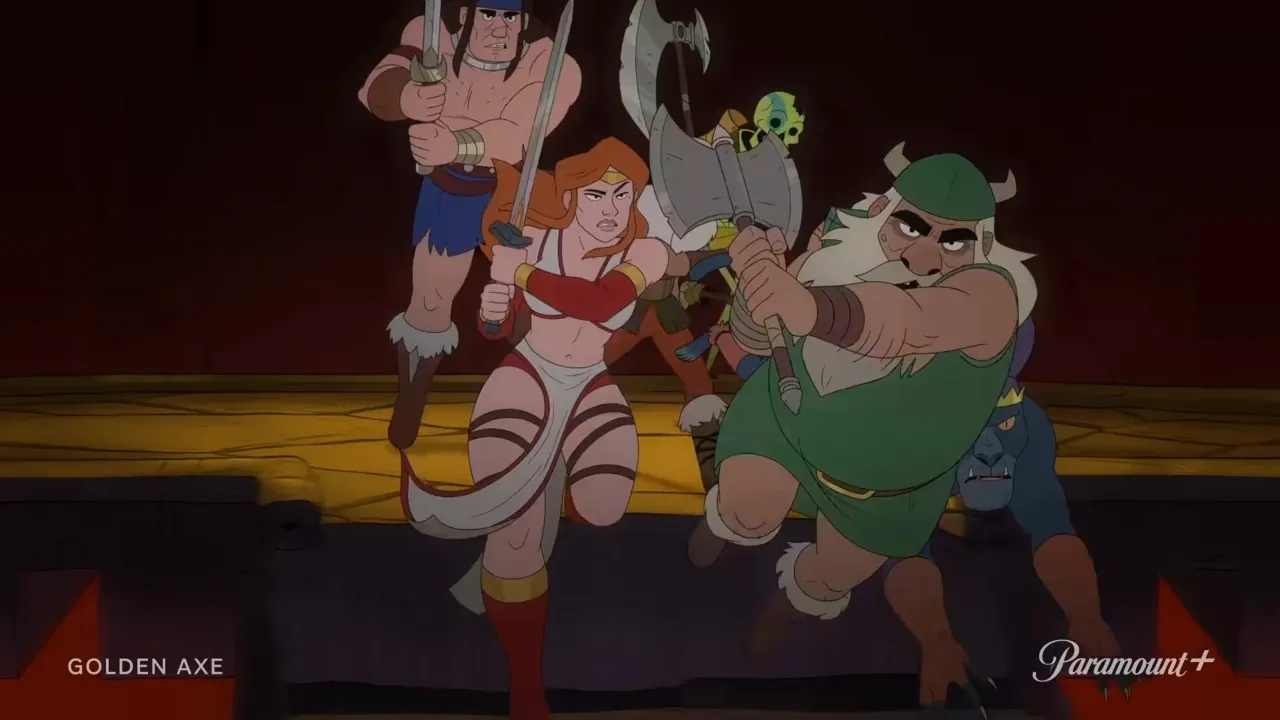 Captura de Golden Axe serie animada 2026 - tráiler oficial