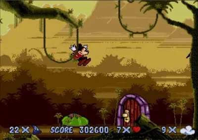 pantalla fantasia juego disney mickey mouse megadrive