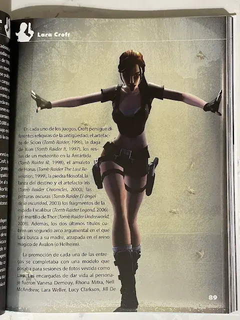 Lara Croft ilustración libro guerreras y princesas: heroínas de los videojuegos