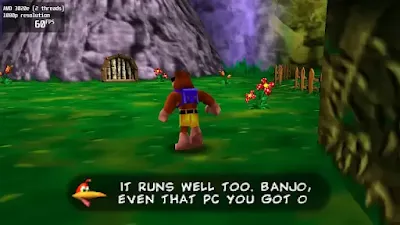 Interfaz de mods y texturas en Banjo Recompiled