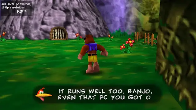 Interfaz de mods y texturas en Banjo Recompiled