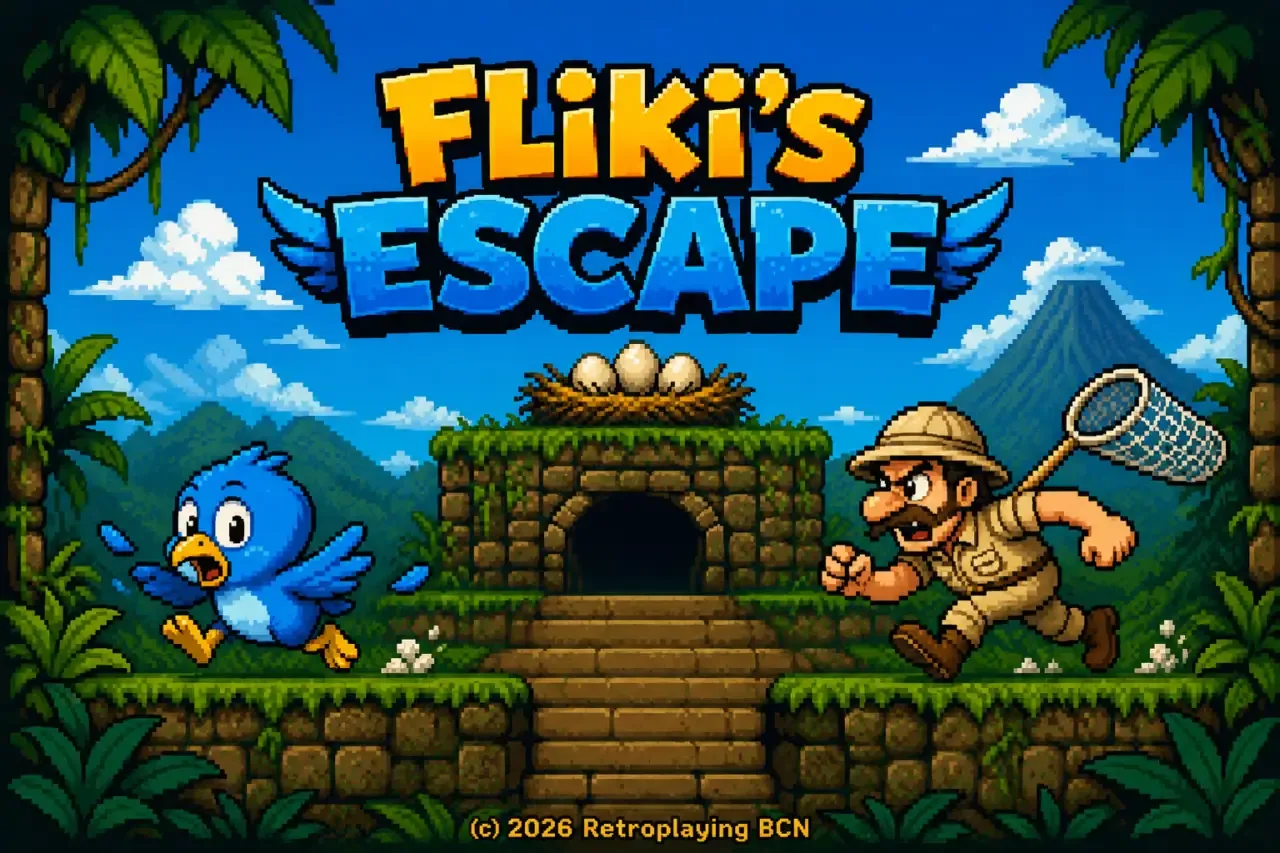 flicki's escape, juego de megadrive programado con IA homebrew