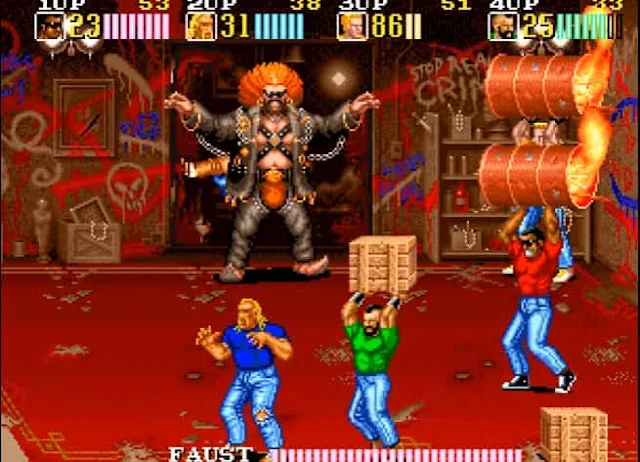 hawk personaje de vendetta beat'em up de konami inspirado en hulk hogan