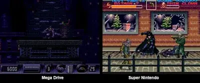 comparativa batman returns megadrive vs snes