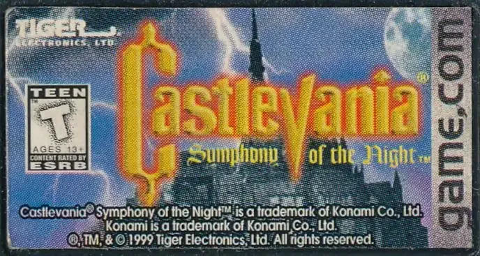 castlevania Sotn game.com cancelado