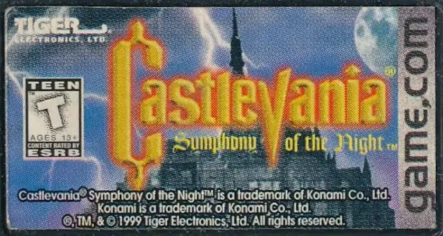 castlevania Sotn game.com cancelado