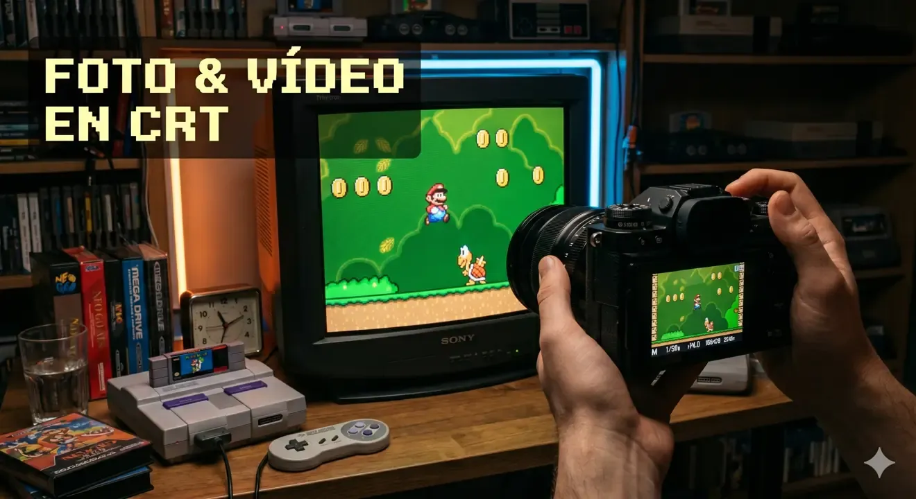 Guía sobre cómo grabar videos y hacer fotos a TV CRT
