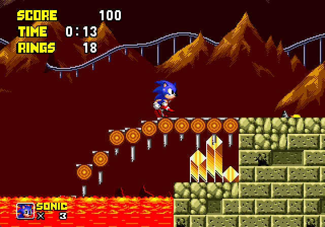 remake sonic 2 8 bits a 16 bits demo