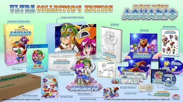 Ediciones físicas de Clockwork Aquario