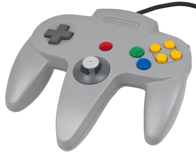 mando control nintendo 64 stick analogico
