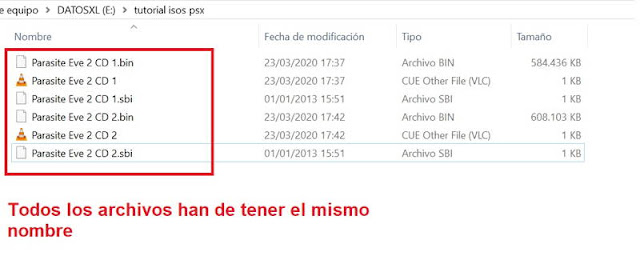 parasite eve archivos .sbi
