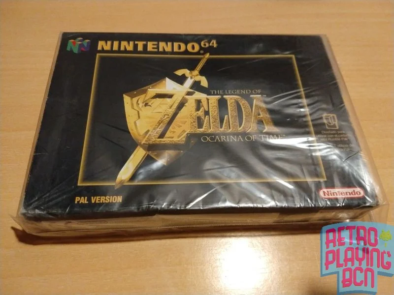 Zelda Ocarina of Time Nintendo 64 caja contenido