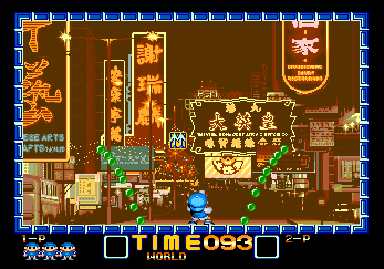 pantalla ciudad mega pang fan game megadrive