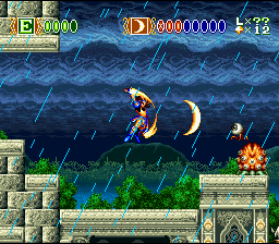 La fase inicial del juego skyblazer de super nintendo