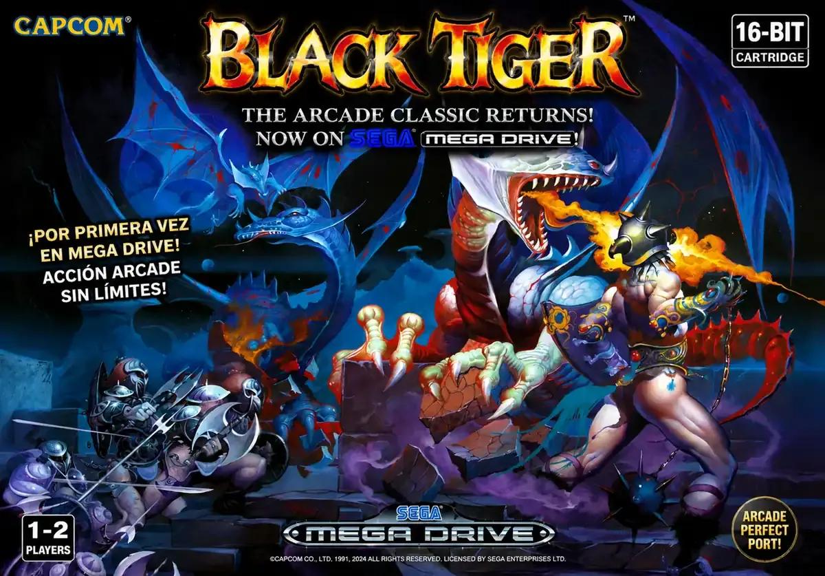 black tiger capcon arcade port para la sega megadrive