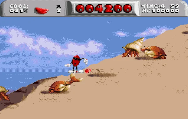 pantalla cool spot megadrive