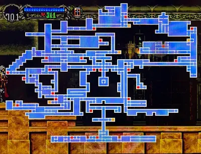 Castlevania: Symphony of the Night introdujo un mapa que explorar en la saga
