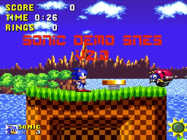 sonic the hedgehog para snes demo
