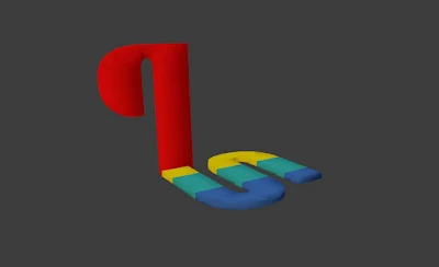 logo ps1 3D
