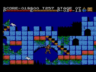 pantalla castlevania para la master system