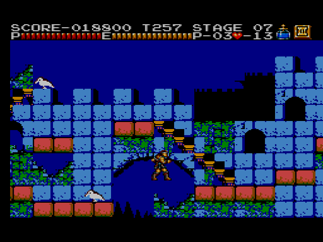 pantalla castlevania para la master system