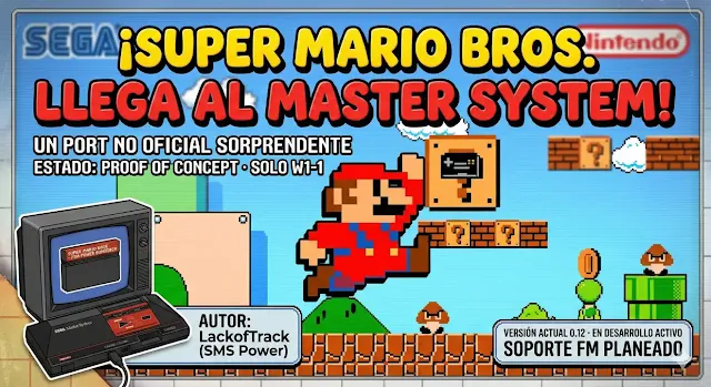 Super Mario Bros proyecto de conversión para la Master System