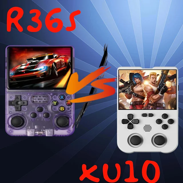 Comparativa consolas emuladoras R36S vs XU10 portátil retro