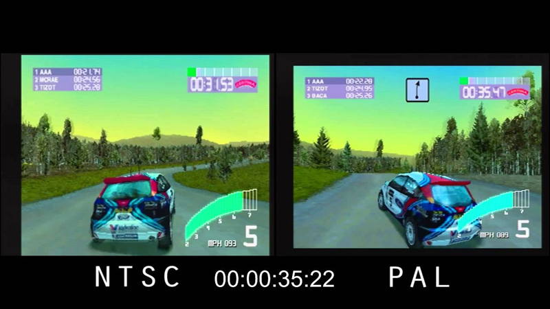Comparación de Videojuegos con señal NTSC y señal PAL de 50hz a 60hz