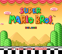 remake super mario bros 1 super mario bros deluxe
