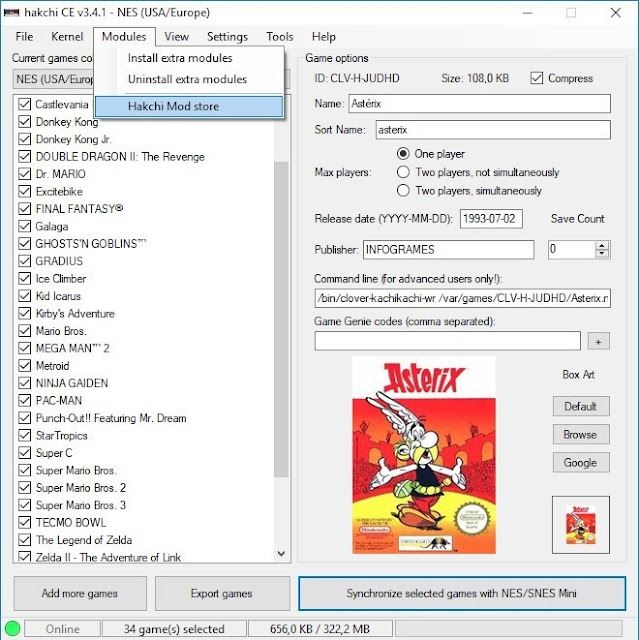 hakchi2 ce snes y nes mini