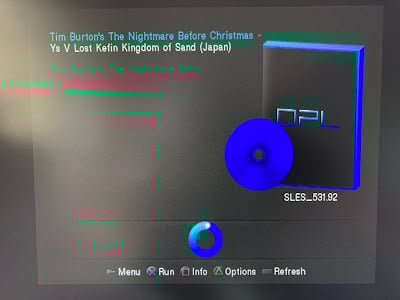 Imagen ps2 con memory card modificada marca bitfunx psxmemcard gen2