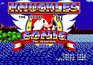 Knuckles the echidna in sonic 1