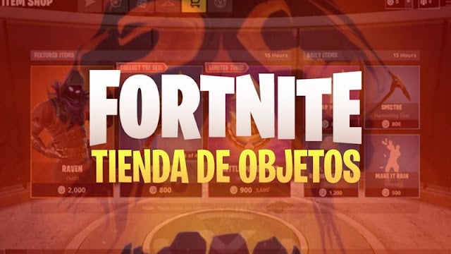 Vista de los objetos disponibles hoy en la tienda de Fortnite, incluyendo skins y packs exclusivos