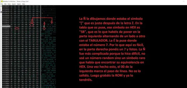 añadiendo la fuente en el winhex32