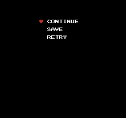 zelda continue screen